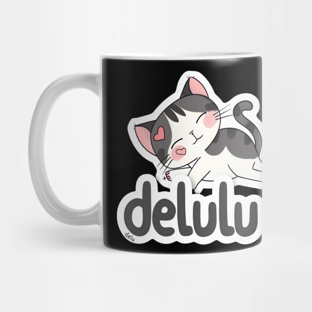 Delulu Cat by MaystarUniverse